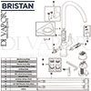 Bristan Design Utility Lever Easyfit Sink Mixer Tap Spares